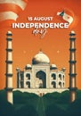 15 August India Independence Day Illustration AI Generative