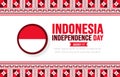 17 August Indonesia Independence Day background template. Holiday concept. background, banner