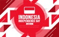 17 August Indonesia Independence Day background template. Holiday concept. background, banner