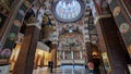 Interior of the New Royal Cathedral, in Curtea de Arges, Romania. Royalty Free Stock Photo