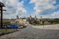 August 12, 2020 Kamenets Podolsk: Scenic summer view of ancient fortress castle in Kamianets-Podilskyi, Khmelnytskyi