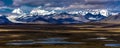 AUGUST 26, 2016 - Lakes of Central Alaskan Range - Route 8, Denali Highway, Alaska, a dirt road offers stunning views of Mnt. Hess Royalty Free Stock Photo