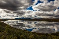 AUGUST 26, 2016 - Lakes of Central Alaskan Range - Route 8, Denali Highway, Alaska,a dirt road offers stunning views of Mnt. Hess Royalty Free Stock Photo