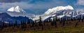 AUGUST 26, 2016 - Lakes of Central Alaskan Range - Route 8, Denali Highway, Alaska,a dirt road offers stunning views of Mnt. Hess Royalty Free Stock Photo