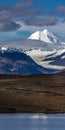 AUGUST 26, 2016 - Lakes of Central Alaskan Range - Route 8, Denali Highway, Alaska,a dirt road offers stunning views of Mnt. Hess Royalty Free Stock Photo