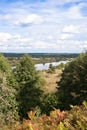 August landscape. River Berezina valley. Royalty Free Stock Photo