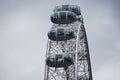 August 11, 2018: The London Eye. Close-up Royalty Free Stock Photo