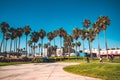 Beautiful summer day at the Venice beach district in LA