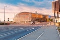 The building of the European Investment Bank in Luxembourg. The concept of political and economic Royalty Free Stock Photo