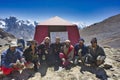 August 30, 2010 at 8:30 a.m. team of climbers and porters together with the first Muslim woman Ismaili from Pakistan climbs