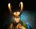 Wax figure of Loki, at Madame Tussauds, Amsterdam. Royalty Free Stock Photo