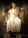 Wax figure of Marilyn Monroe at Madame Tussauds, Amsterdam. Royalty Free Stock Photo