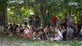 2 August 2019, `Magic Forest` Outdoor Theater for kids, during a medieval event `Viagem Medieval em Terra de Santa Maria`.