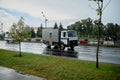 August 30, 2020-Minsk, Belarus: Vehicles Used For Suppressing Protesters Royalty Free Stock Photo