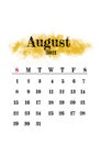 2021 August monthly