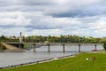 Moscow Bridge over Cheboksary Bay. Cheboksary. Russia