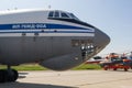 30 AUGUST 2019 MOSCOW, RUSSIA: An outdoors airplane exposition - Russian Aerospace Forces - IL-76MD-90A MILITARY