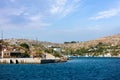 August 22nd 2017 - Arki island, Greece - The harbor of Arki island, Dodecanese, Greece Royalty Free Stock Photo