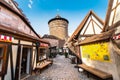 Handwerkerhof medieval shopping area and Koenigstor Tower