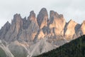 Panorama of the Odle Dolomites from Malga Dusler, Val di Funes - Italy