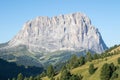 Panoramic view of mount Sassolungo and Sassopiatto, Italian Dolomites