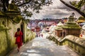 August 18, 2014 - Pashupatinath Temple in Kathmandu, Nepal Royalty Free Stock Photo