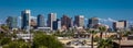 AUGUST 23, 2017 - PHOENIX ARIZONA - Panoramic skyline view of Phoenix. House, Blue Royalty Free Stock Photo