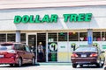 August 25, 2019 Pleasanton / CA / USA - Dollar Tree store entrance; Dollar Tree Stores, Inc., is an American chain of discount