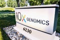August 25, 2019 Pleasanton / CA / USA - 10x Genomics headquarters in Silicon Valley; 10x Genomics is an American biotechnology