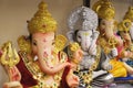 19 August 2022, Pune, India, Ganesha or Ganapati for sale at a shop on the event of Ganesh festival in India, Eco friendly God