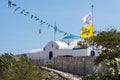 August 23rd 2017 - Lipsi island, Greece - The church of Panagia Charou in Lipsoi island, Dodecanese, Greece Royalty Free Stock Photo