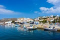 August 23rd 2017 - Lipsi island, Greece - The picturesque harbor of Lipsi island, Dodecanese, Greece Royalty Free Stock Photo