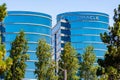 August 1, 2019 Redwood City / CA / USA -  Oracle corporate headquarters in Silicon Valley; Oracle Corporation is a multinational Royalty Free Stock Photo