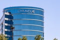 August 1, 2019 Redwood City / CA / USA -  Oracle corporate headquarters in Silicon Valley; Oracle Corporation is a multinational Royalty Free Stock Photo