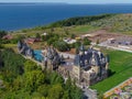 August. 2019.Russia. Garibaldi Castle. Taken from a bird`s eye view