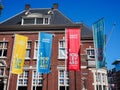 Large banners advertising the 2018 Boulevard street theater festival in den Bosch