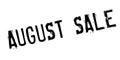 August Sale rubber stamp