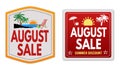 August sale stickers