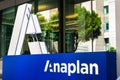 August 21, 2019 San Francisco / CA / USA - Close up of Anaplan sign at the HQ in SOMA district; Anaplan is a software company