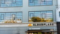 August 21, 2019 San Francisco / CA / USA - Exterior view of Cloudflare headquarters; Cloudflare, Inc. is an Ameircan web