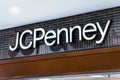 August 14, 2019 San Jose / CA / USA - Close up of JCPenney sign at a department store located in a mall in South San Francisco bay