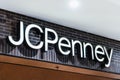 August 14, 2019 San Jose / CA / USA - Close up of JCPenney sign at a department store located in a mall in South San Francisco bay Royalty Free Stock Photo