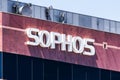 August 9, 2019 Santa Clara / CA / USA - Sophos signd at their office in Silicon Valley; Sophos Group plc is a British security