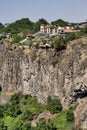 Armenia: Houses on near temple Garni Royalty Free Stock Photo