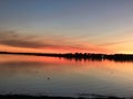 Summer sunset Maine sky Royalty Free Stock Photo