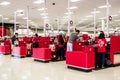 August 8, 2019 Sunnyvale / CA / USA - Cash Registers area in a Target store in south San Francisco bay area