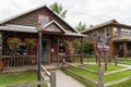 AUGUST 7 2018 - TALKEETNA, ALASKA: Exterior view of the Mostly Moose gift shop, a popular store for souvenirs, on a summer day