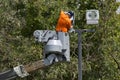 Armenia: Electrician repairs lantern