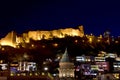 Tbilisi - Abanotubani with Narikala fortress Royalty Free Stock Photo