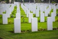 Tombstones in military cemetery in Thessaloniki, Greece